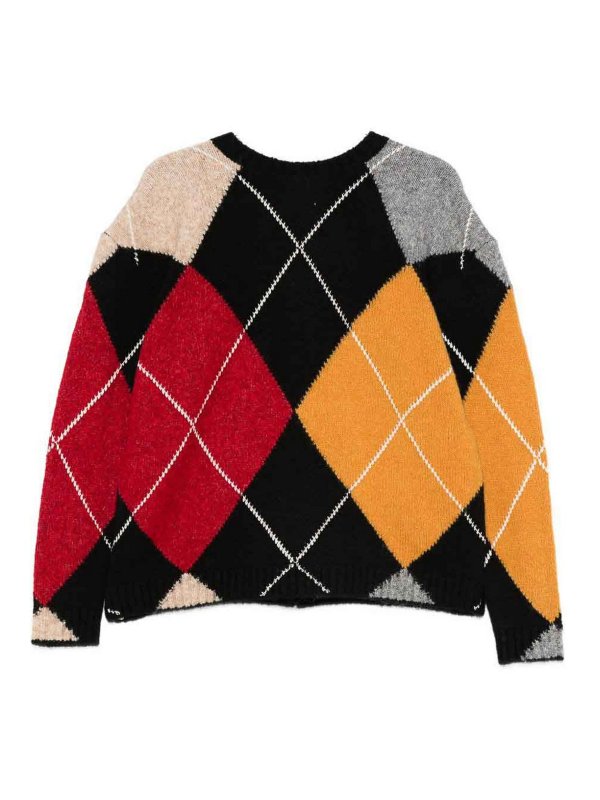 Semicouture: Strickpullover mit Rundhalsausschnitt - Rundhalspullover - Grau