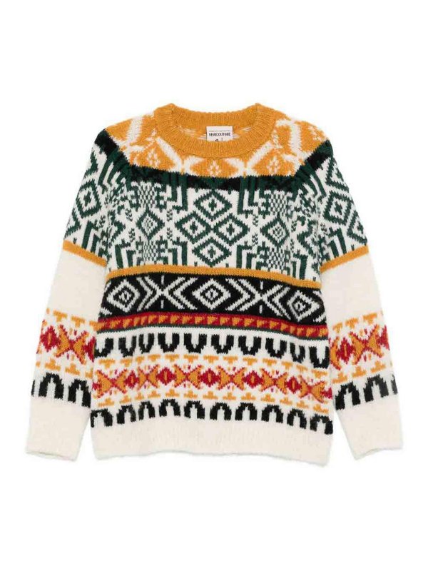 Semicouture: crew necks - Ottavio Wool Blend Jumper