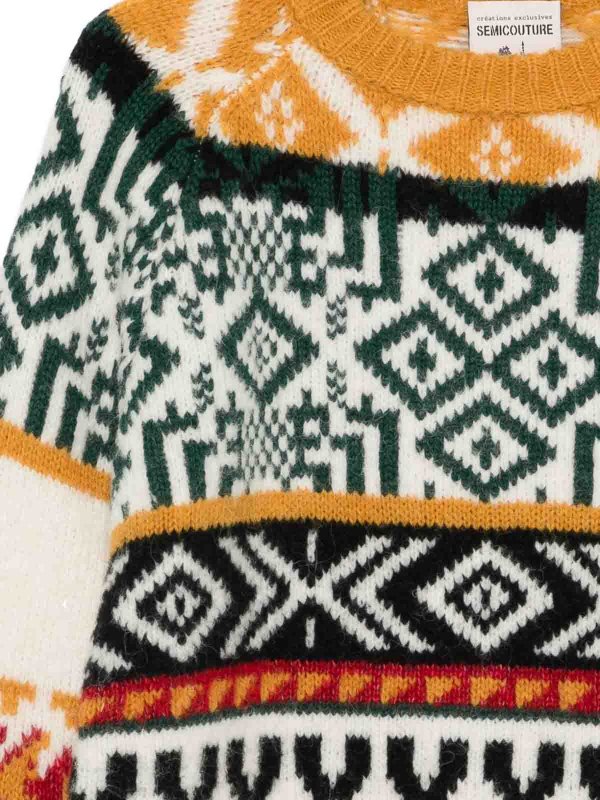 The Best Shops Semicouture: crew necks - Ottavio Wool Blend Jumper