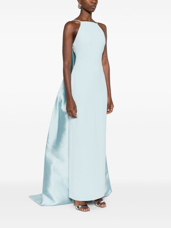 マキシドレス - ブルー shop online: SOLACE LONDON