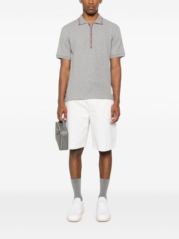 Poloshirt - Hellgrau shop online: THOM BROWNE