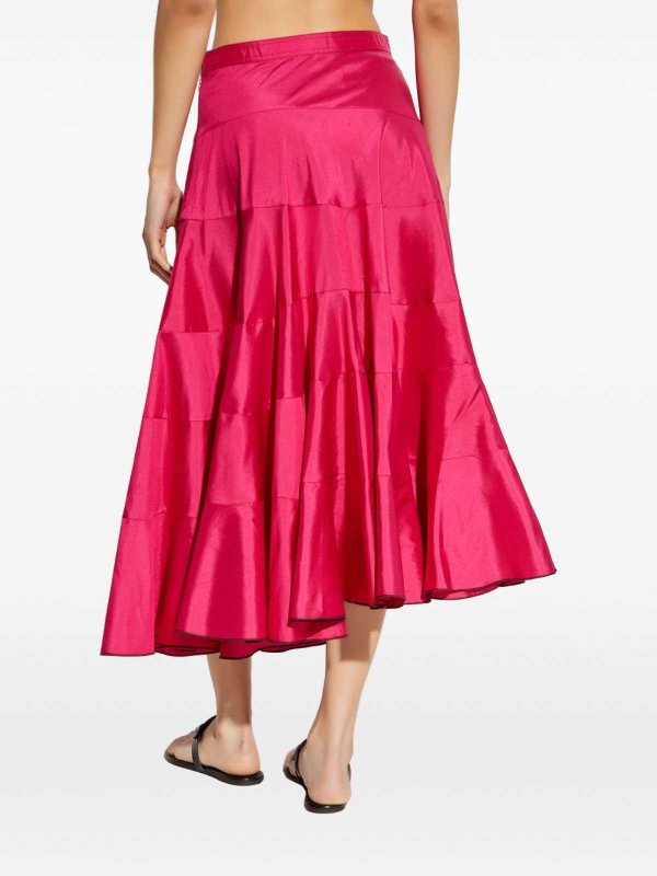 The Best Shops TORY BURCH: flared jeans - Silk Flared Midi Skirt