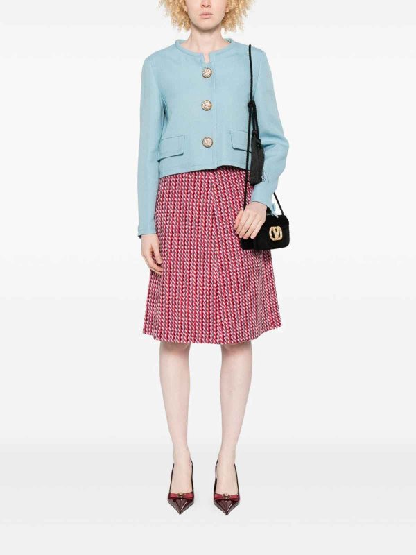 VALENTINO: short coats online - Short Collarless Jacket