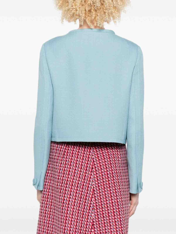 Short Collarless Jacket shop online: VALENTINO
