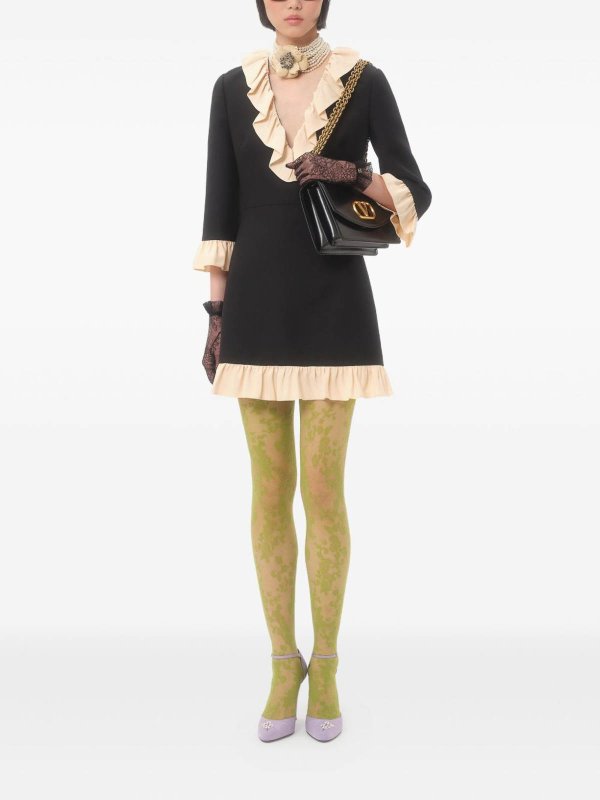 VALENTINO: short dresses online - Wool And Silk Short Dress