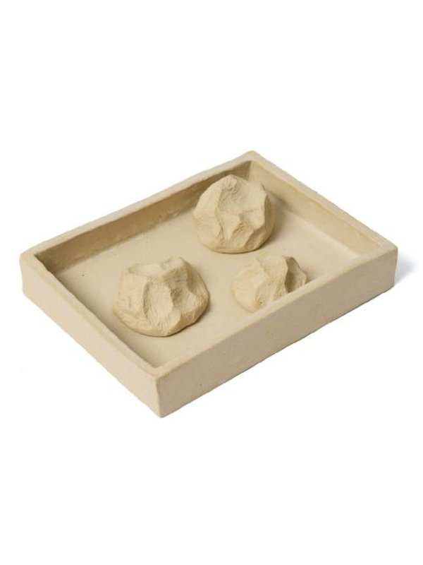 TÈNUA: articoli per la casa online - Vassoio In Ceramica Con Pietre