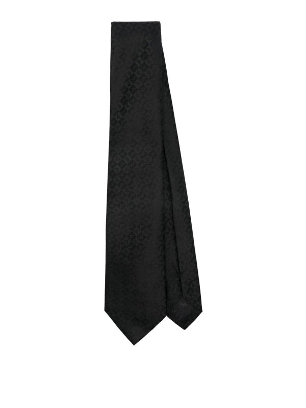 EMPORIO ARMANI: Corbatas y pajaritas - Corbata - Negro