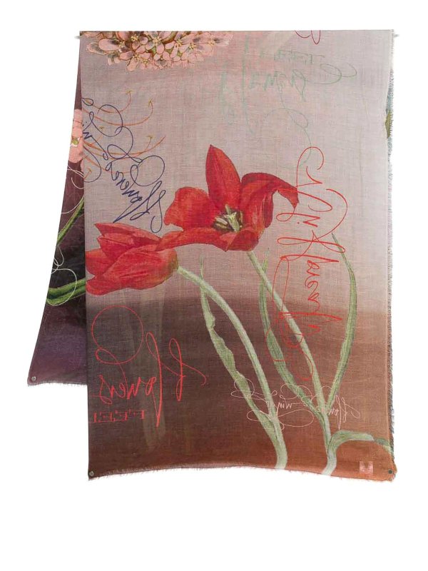 FALIERO SARTI: sciarpe e foulard - Stola con stampa Flowers Feel