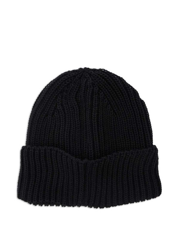 The Best Shops C.P. COMPANY: ニットキャップ - ビーニー帽 - 黒
