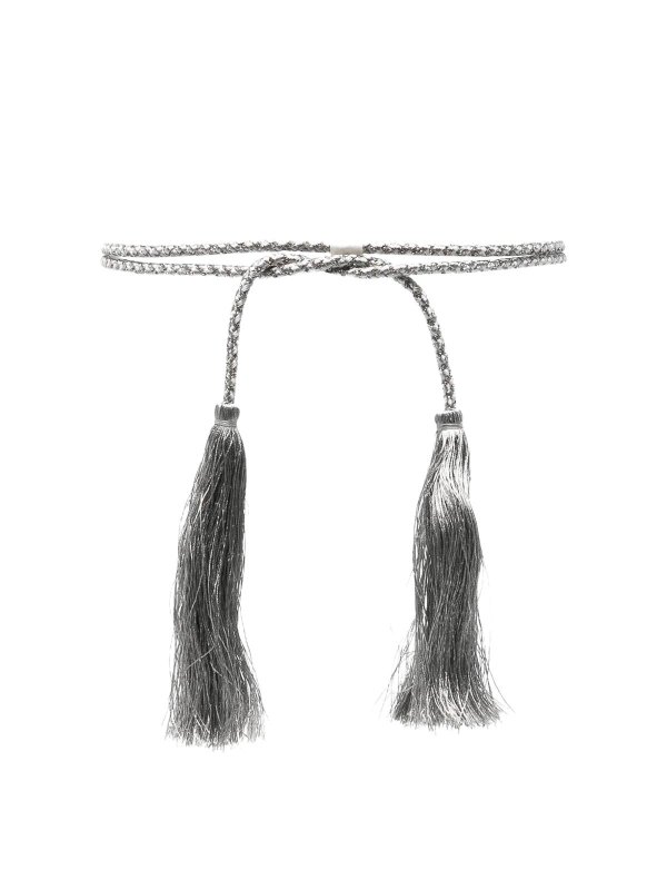 FORTE FORTE: belts - Crystal And Tassels Belt