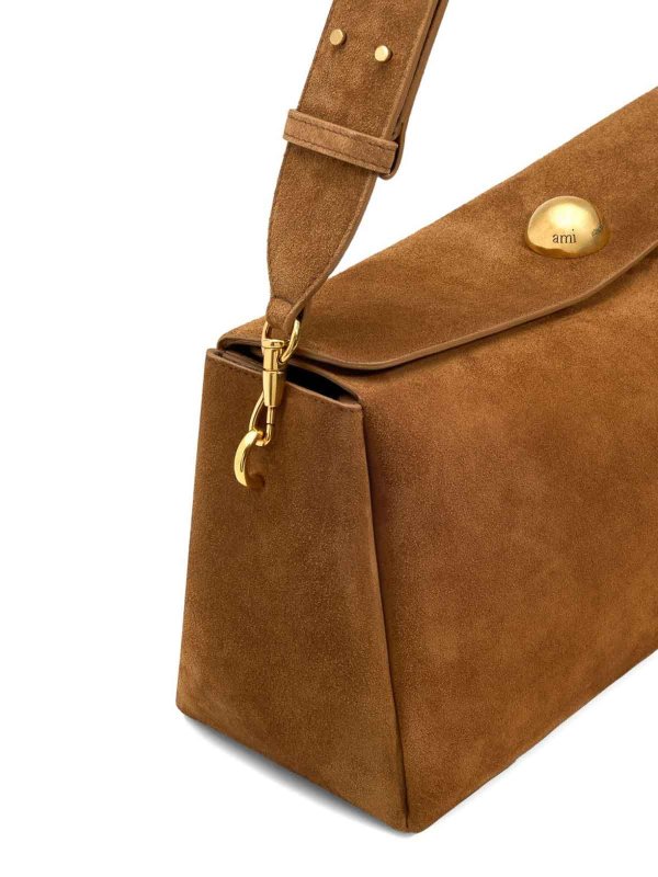 AMI PARIS buy online Suede Leather Shoulder Bag