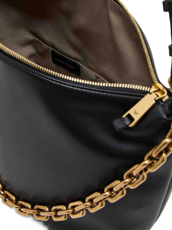 The Best Shops EMPORIO ARMANI: shoulder bags - Leather Medium Hobo Bag