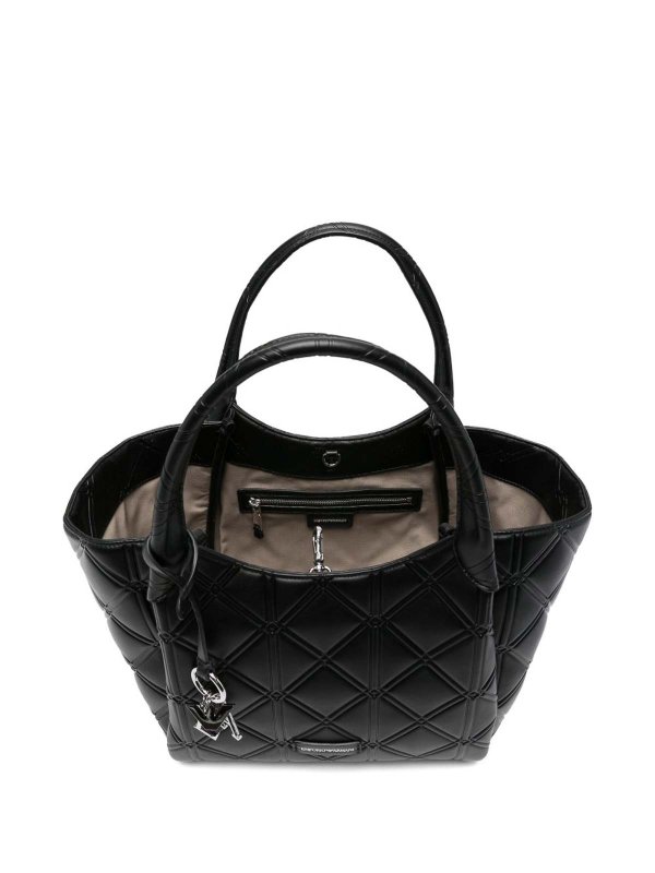 EMPORIO ARMANI: totes bags online - Leather Shopping Bag
