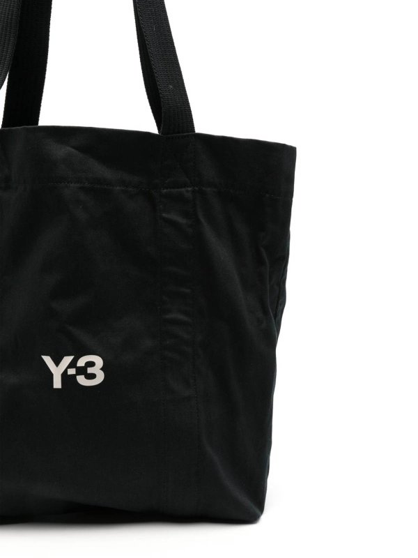 Y-3: shopper online - Borsa in cotone