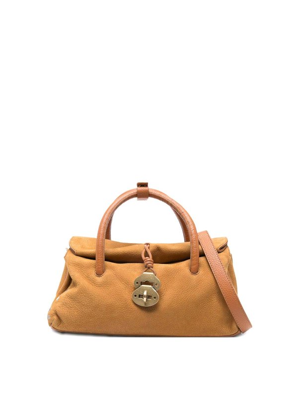 ZANELLATO: totes bags - Dotta Jones Small Suede Leather Handbag