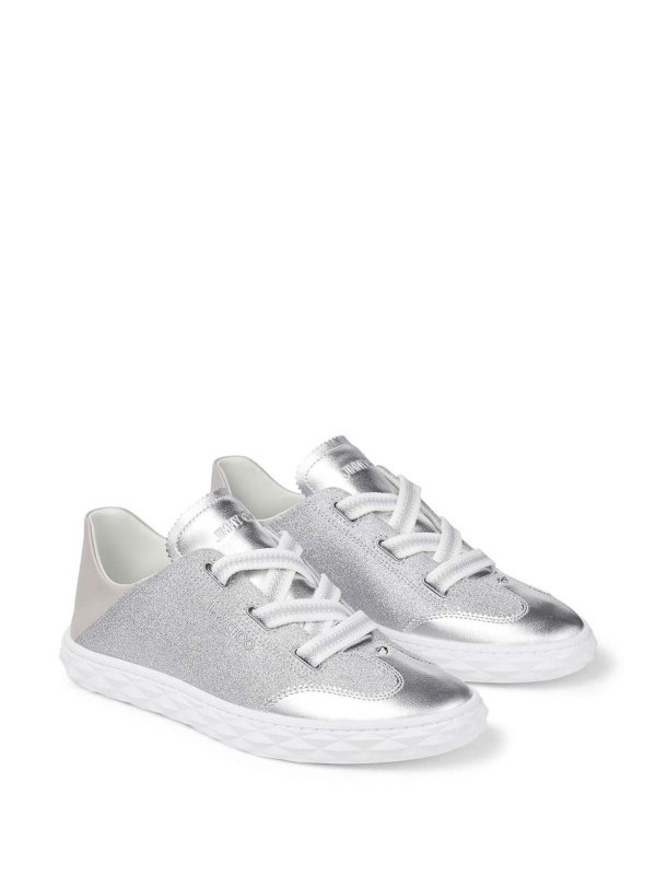 JIMMY CHOO: trainers online - Diamond Light Leather Sneakers