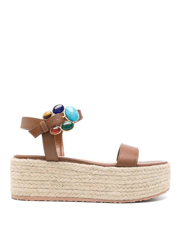 Gianvito Rossi: サンダル - サンダル - ブラウン