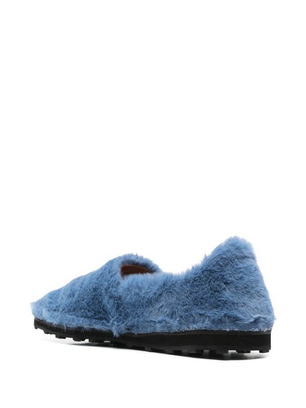 The Best Shops Marni: Loafers & Slippers - Faux Fur Slip-On Loafers