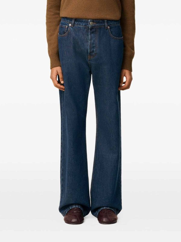 AMI PARIS buy online Wide Leg Denim Jeans
