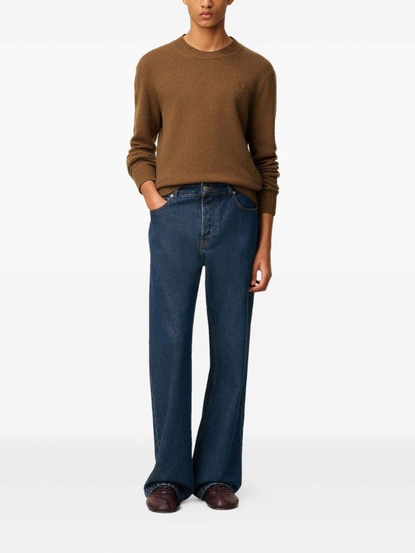 The Best Shops AMI PARIS: Wide Leg Denim Jeans