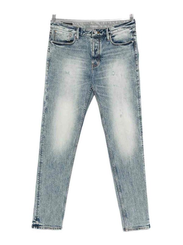 EMPORIO ARMANI: straight leg jeans - Denim Cotton Jeans