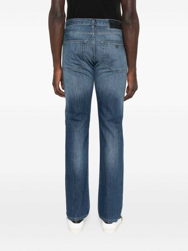 EMPORIO ARMANI: straight leg jeans online - Denim Cotton Jeans