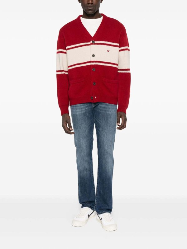 The Best Shops EMPORIO ARMANI: straight leg jeans - Denim Cotton Jeans