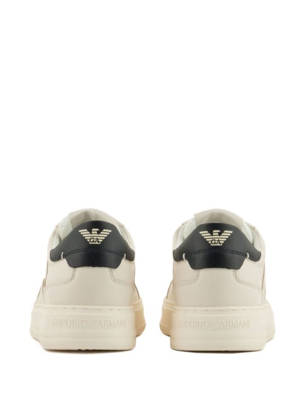 EMPORIO ARMANI: sneakers online - Sneakers in pelle con logo