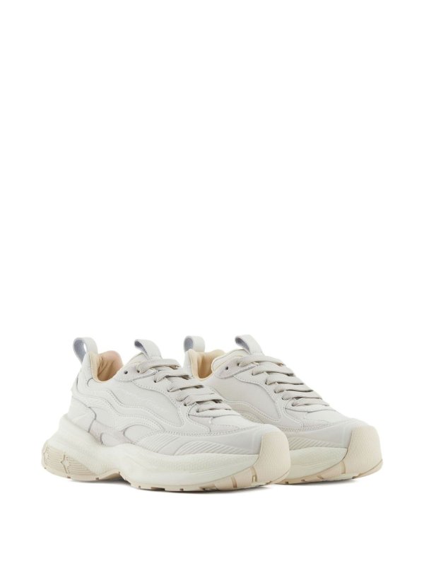 EMPORIO ARMANI: trainers online - Leather Sneakers