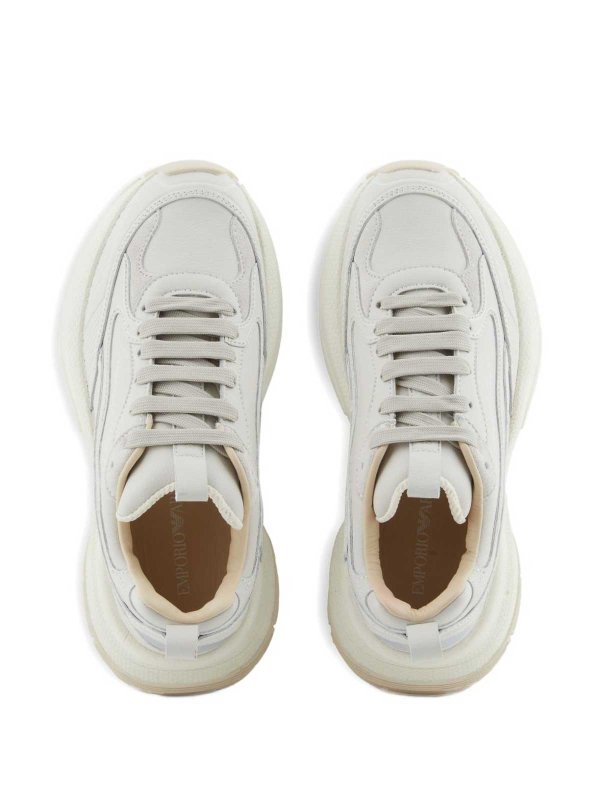 The Best Shops EMPORIO ARMANI: trainers - Leather Sneakers