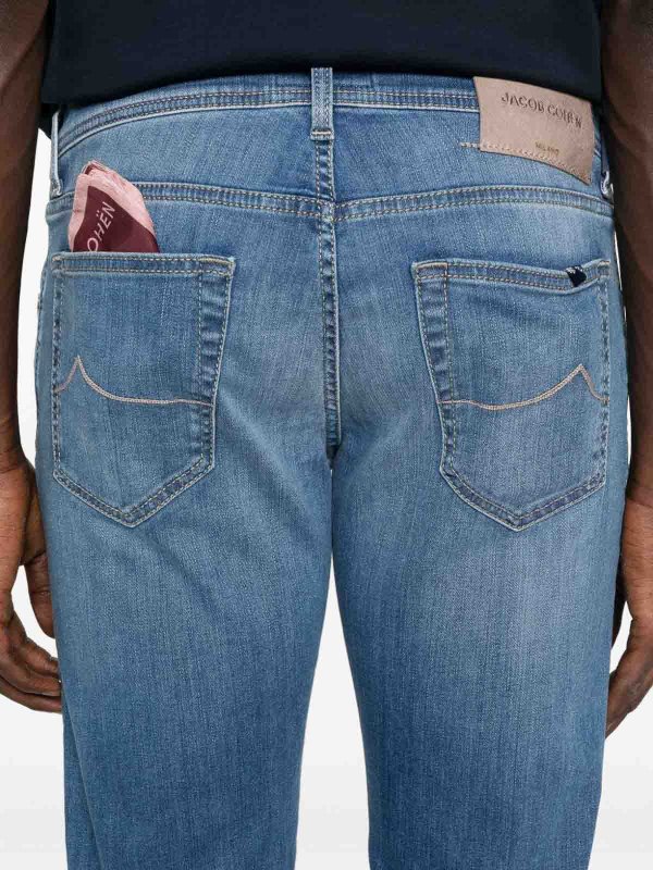 The Best Shops JACOB COHEN: Straight Leg Jeans - Straight Leg Jeans - Blau