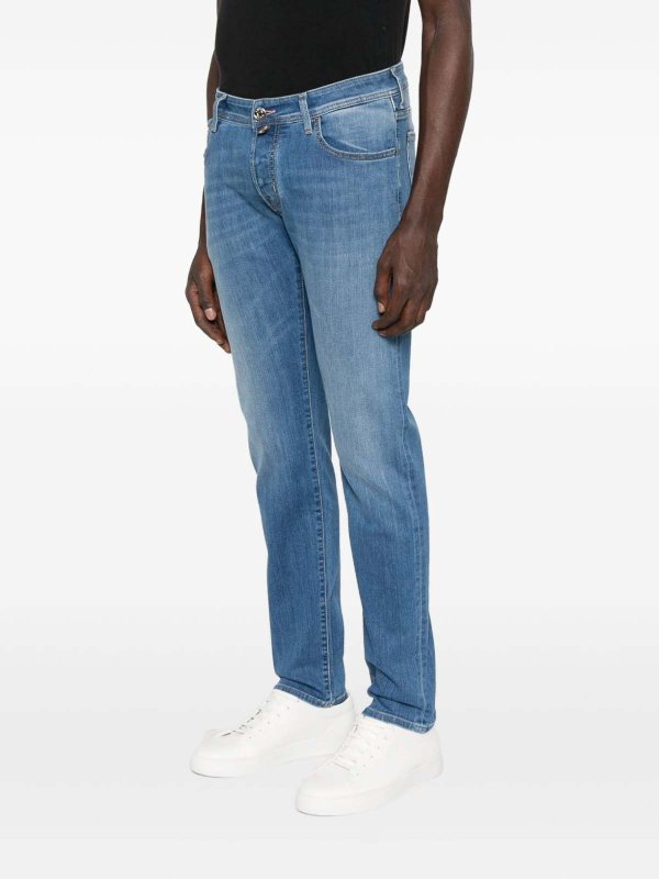 Straight Leg Jeans - Blau shop online: JACOB COHEN