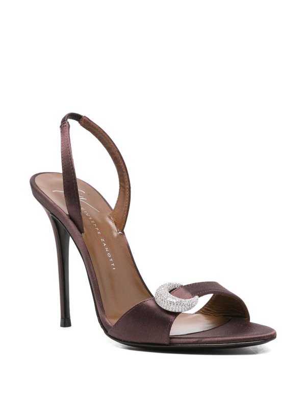 Clandestino Satin Heel Sandals shop online: GIUSEPPE ZANOTTI