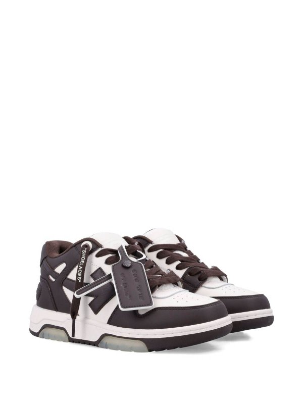 OFF-WHITE: sneakers online - Sneakers  in pelle fuori ufficio