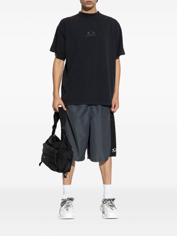 BALENCIAGA: t-shirts online - Loop Sports Icon T-Shirt