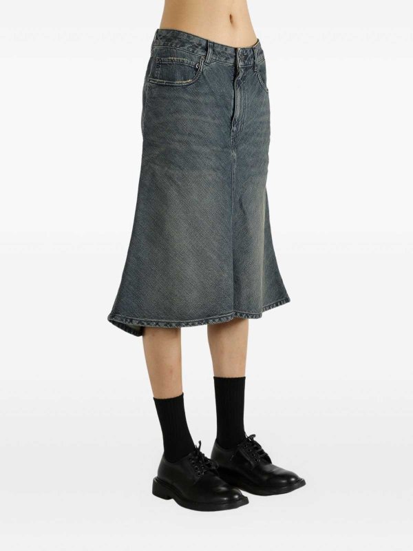 BALENCIAGA: Knee length skirts & Midi online - Godet Midi Skirt In Blue