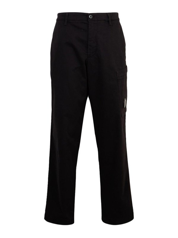 C.P. COMPANY: casual trousers - Stretch Sateen Regular Cargo Pants