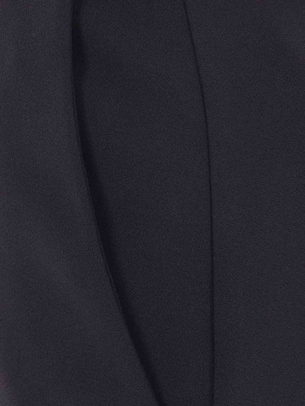 Skirt In Crpe Fabric With Logo Ribbon shop online: ELISABETTA FRANCHI