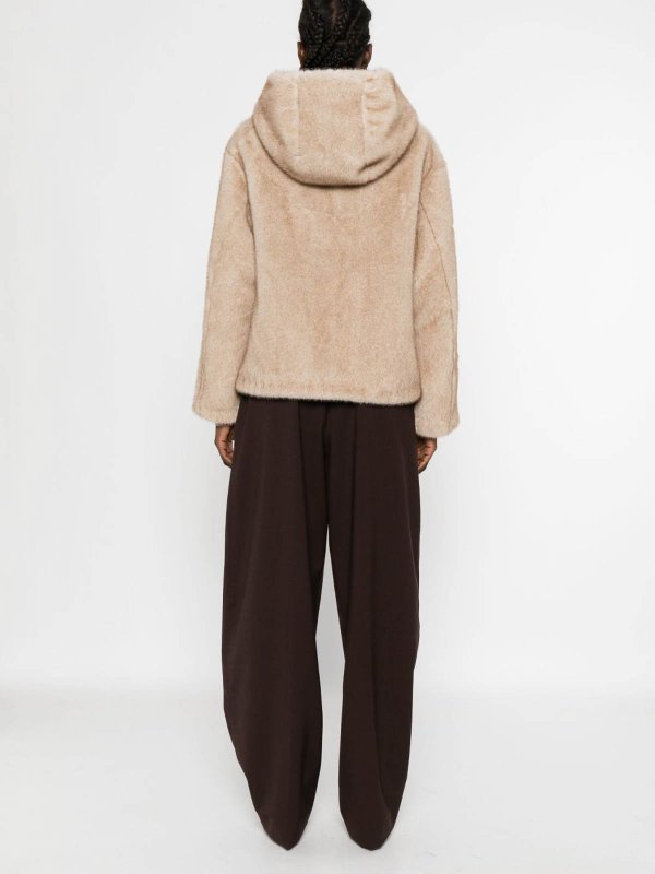 The Best Shops P.A.R.O.S.H.: 毛皮＆シアリングコート - 毛皮/ムートンコート - ベージュ