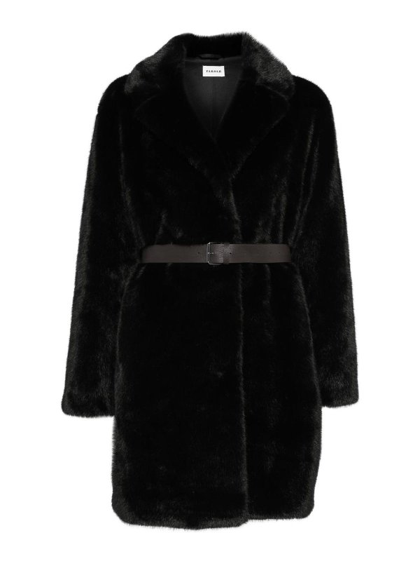 P.A.R.O.S.H.: Pelz und Shearling - Pelz - Schwarz