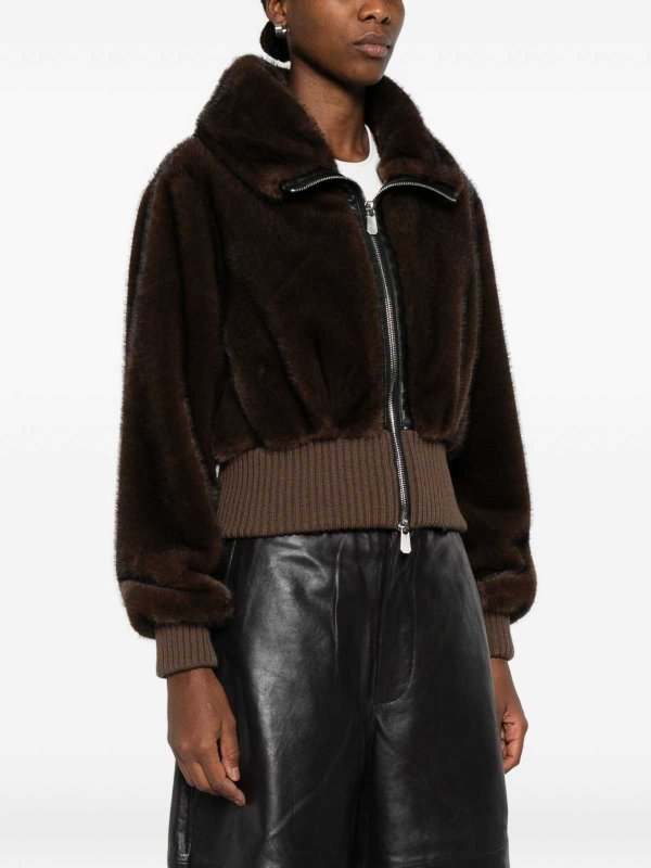 The Best Shops Pinko: Bomberjacken - Bomberjacke - Braun