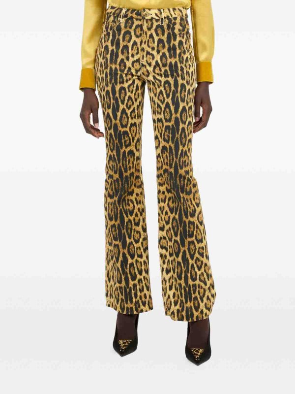 ROBERTO CAVALLI: Jeans patte d