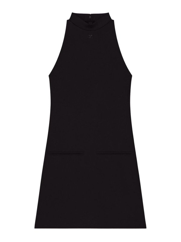 Courreges: ニーレングスドレス - 膝丈ドレス - 黒