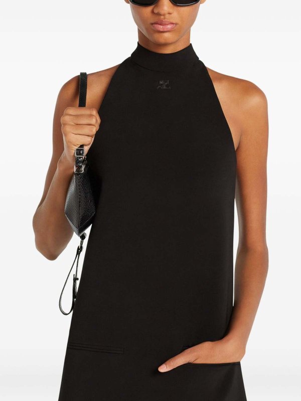 膝丈ドレス - 黒 shop online: Courreges