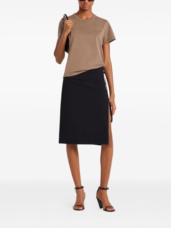 The Best Shops Courreges: t-shirts - Embroidered T-Shirt