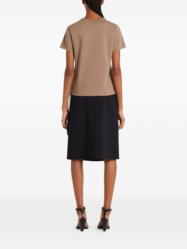 Embroidered T-Shirt shop online: Courreges