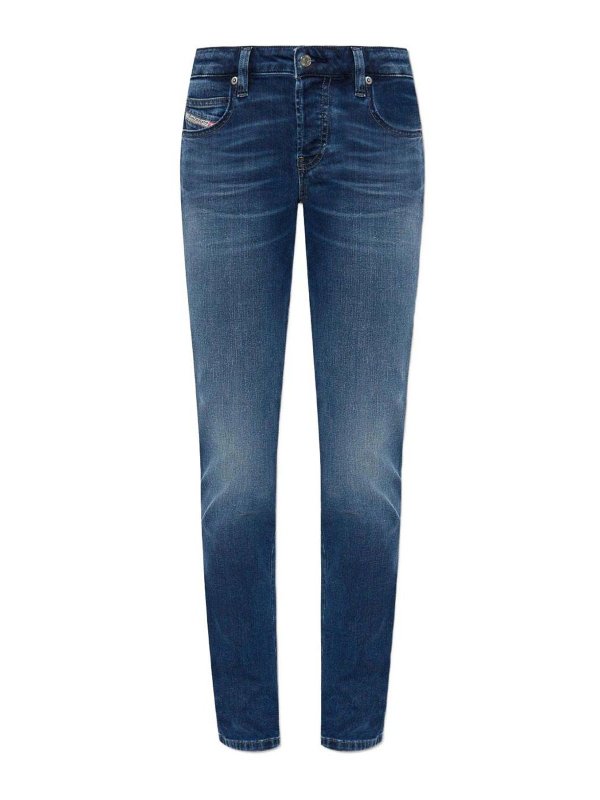 DIESEL: Straight Leg Jeans - Straight Leg Jeans - Blau