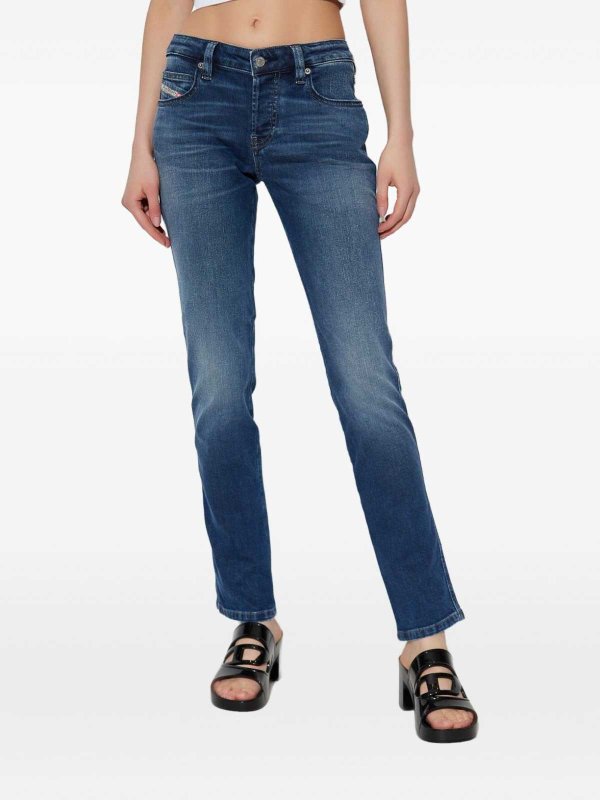The Best Shops DIESEL: Straight Leg Jeans - Straight Leg Jeans - Blau