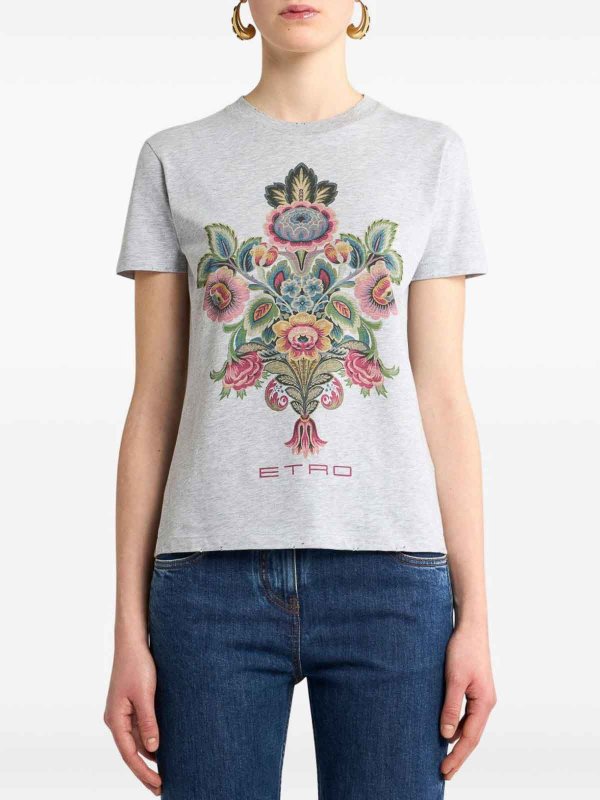 Camiseta - Gris shop online: ETRO