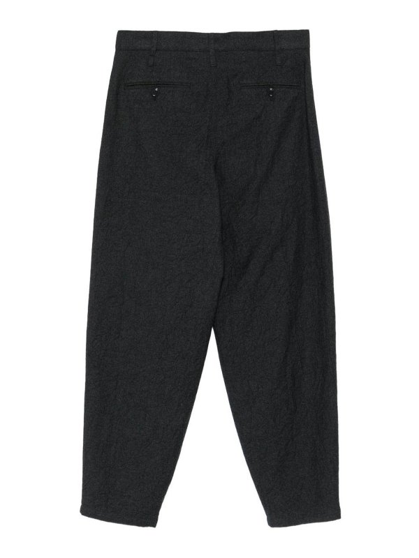 GIORGIO ARMANI: Tailored & Formal trousers online - Single-Pleat TrousersPure Virgin Wool Flannel